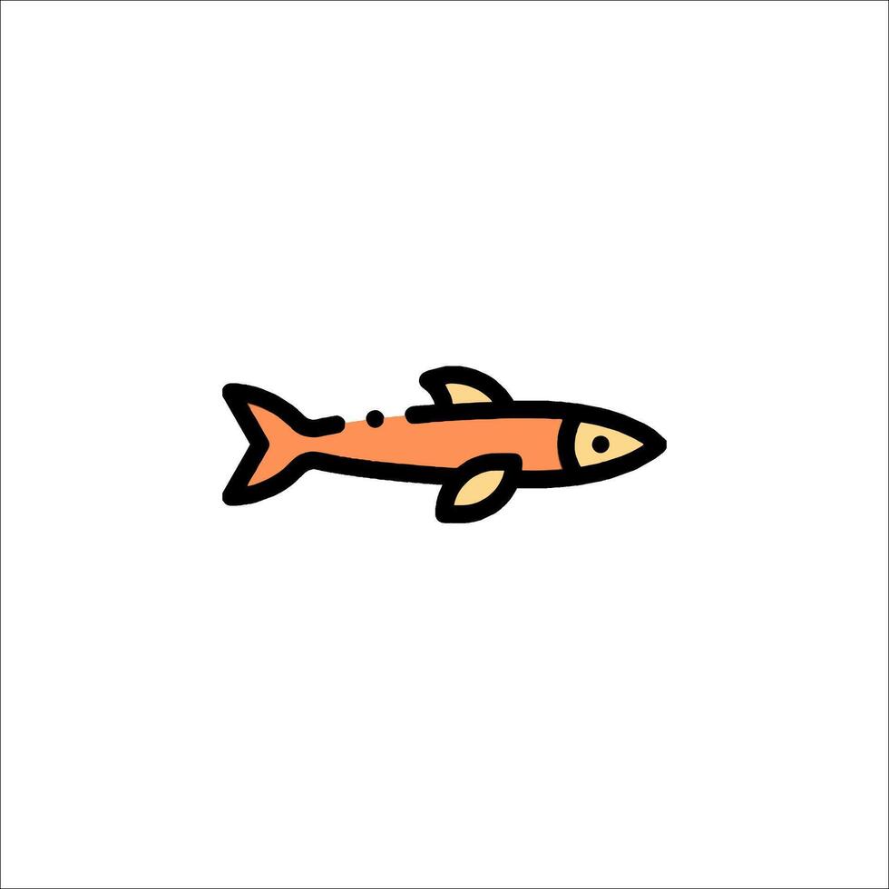 Fish icon illustration vector