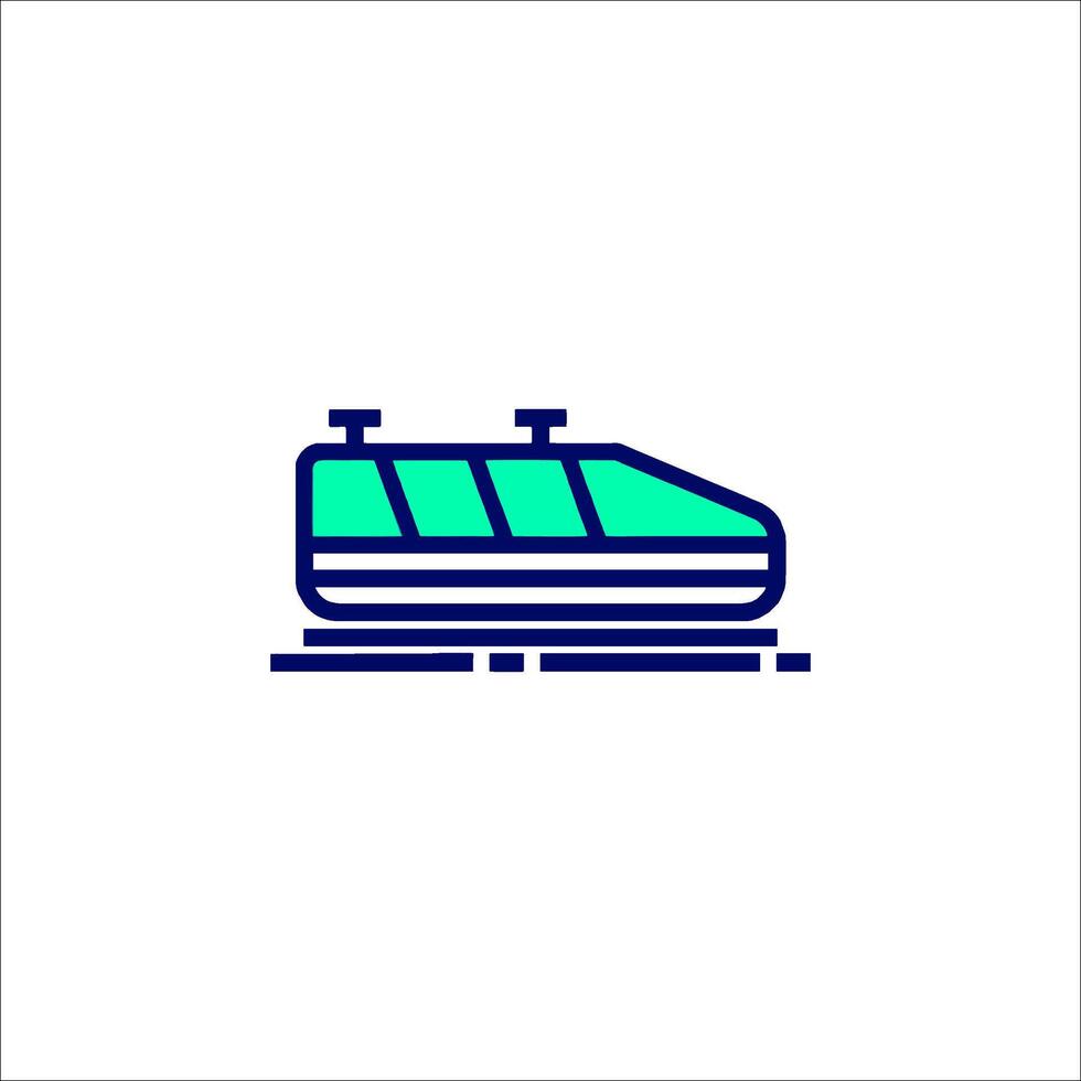 A train icon on a white background vector