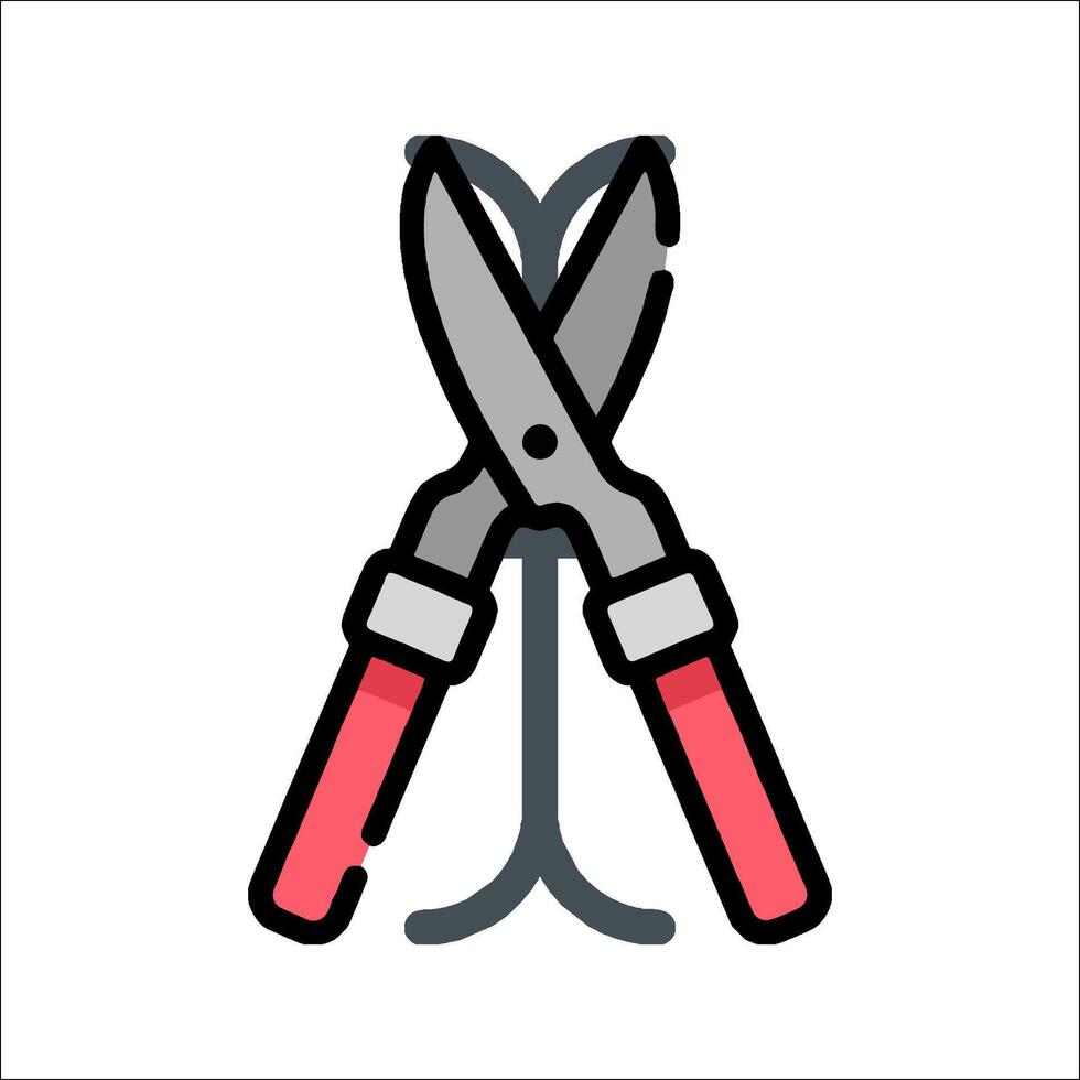 A pair of scissors on a white background vector