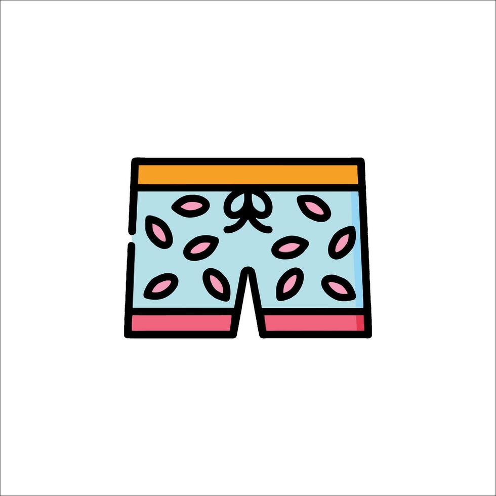 A pair of shorts with a bow on the front vector