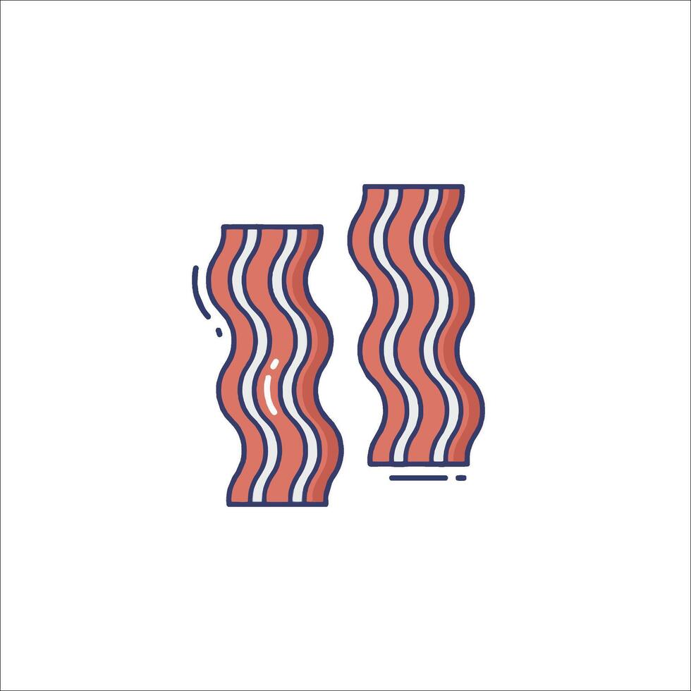 Bacon icon illustration vector