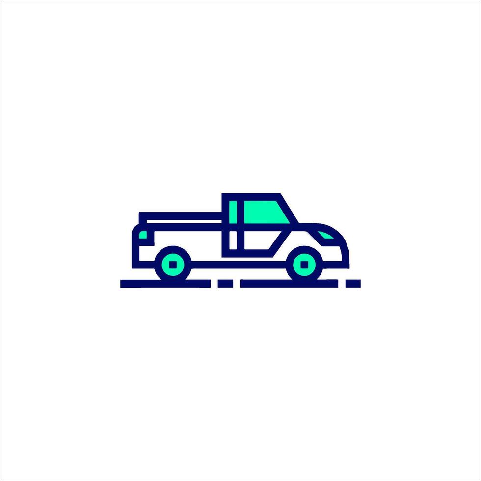 A truck icon on a white background vector
