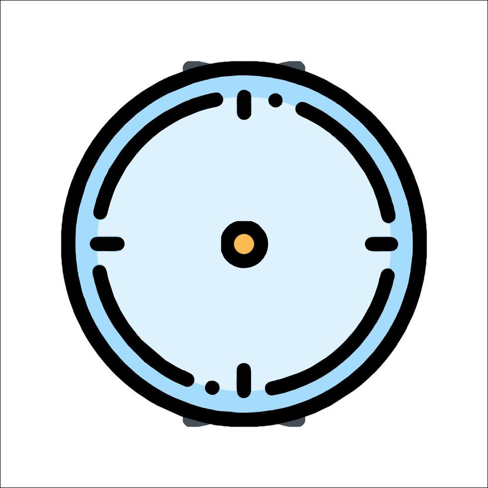A clock icon on a white background vector
