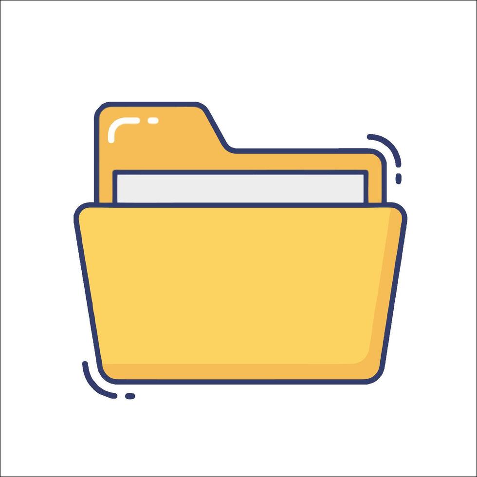 File folder icon illustration vector