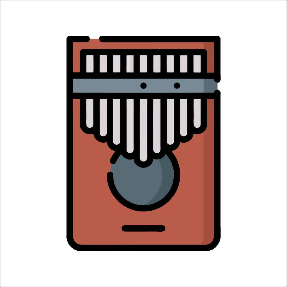 A musical instrument icon on a white background vector