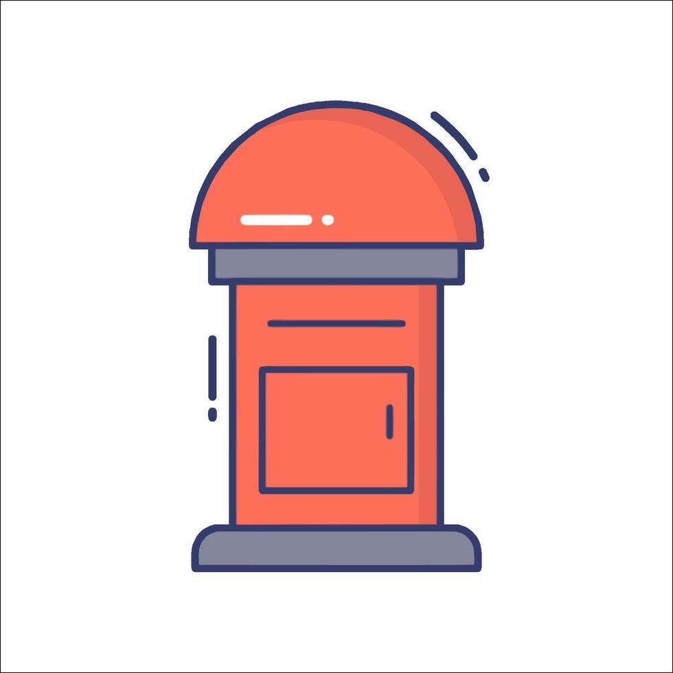 Postal box icon illustration vector