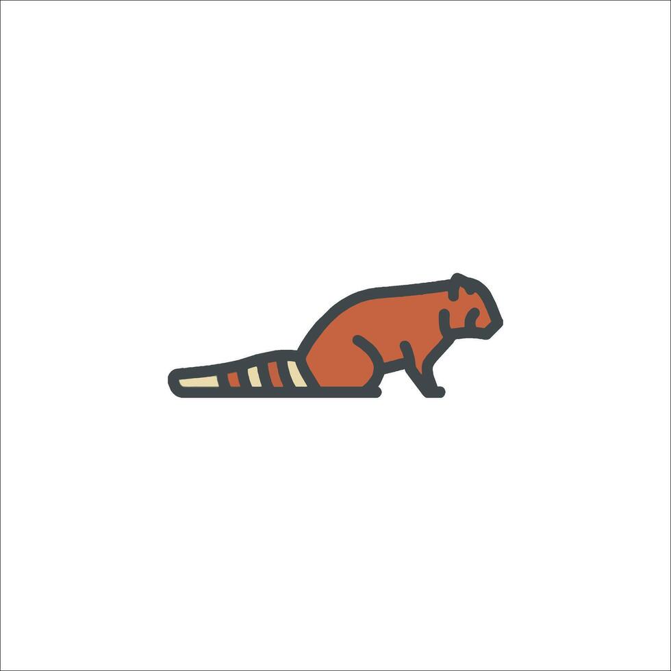 A small animal icon on a white background vector