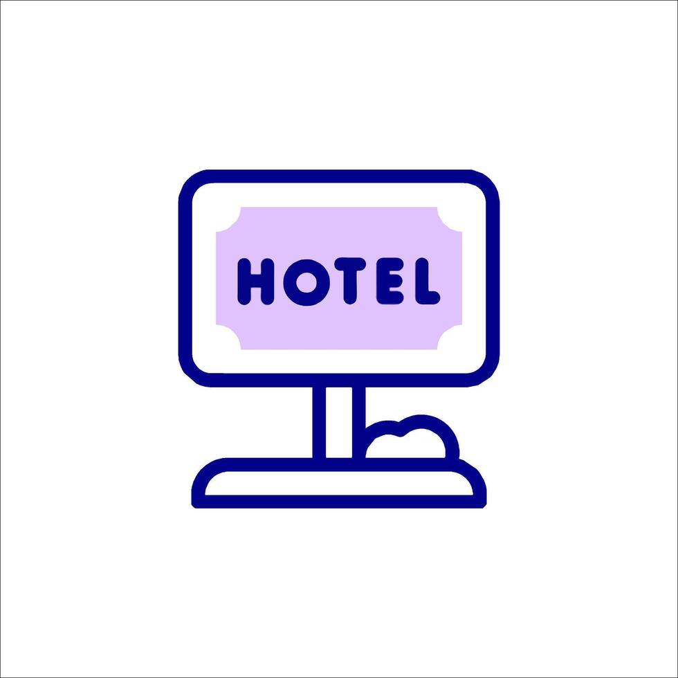 Hotel icon illustration vector