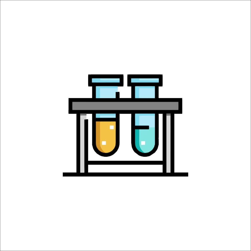 A laboratory test tube icon vector