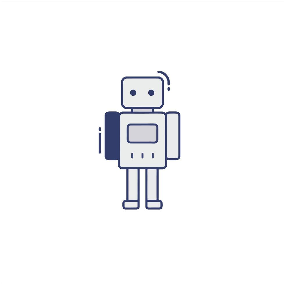 A robot icon on a white background vector