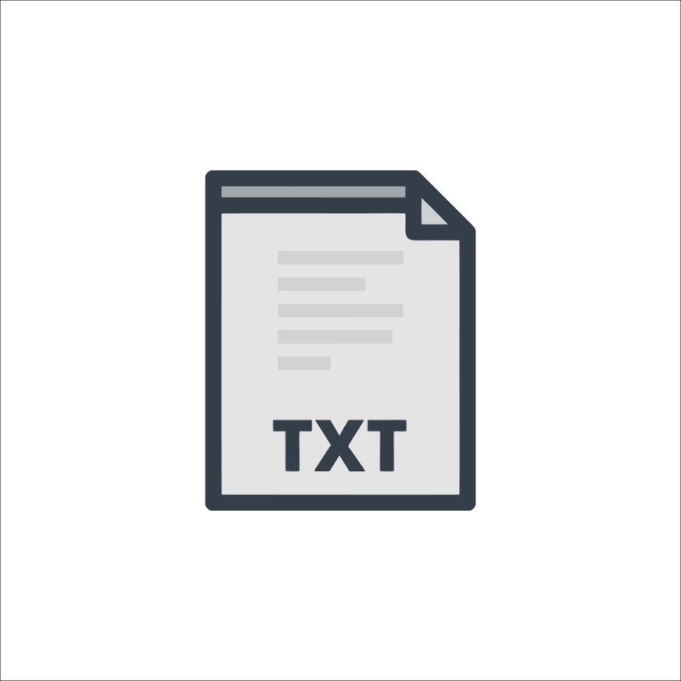 Text icon on white background vector
