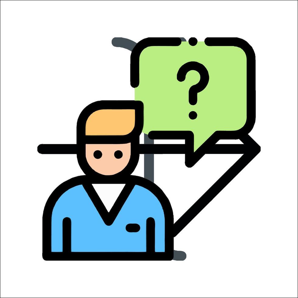 Question mark icon vector