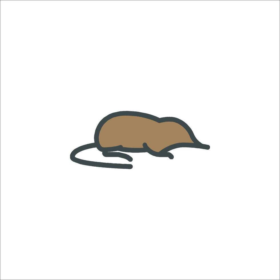 A rat icon on a white background vector