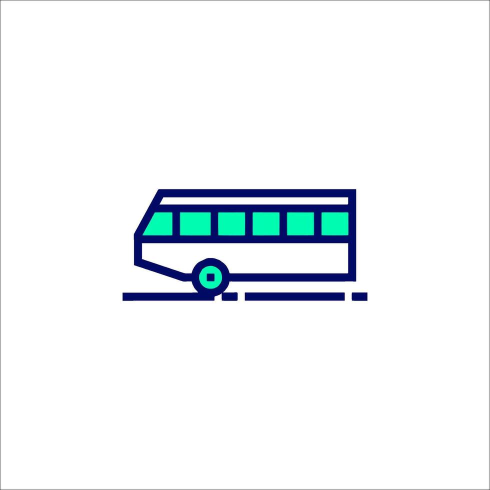 Bus icon, line icon, illustration vector