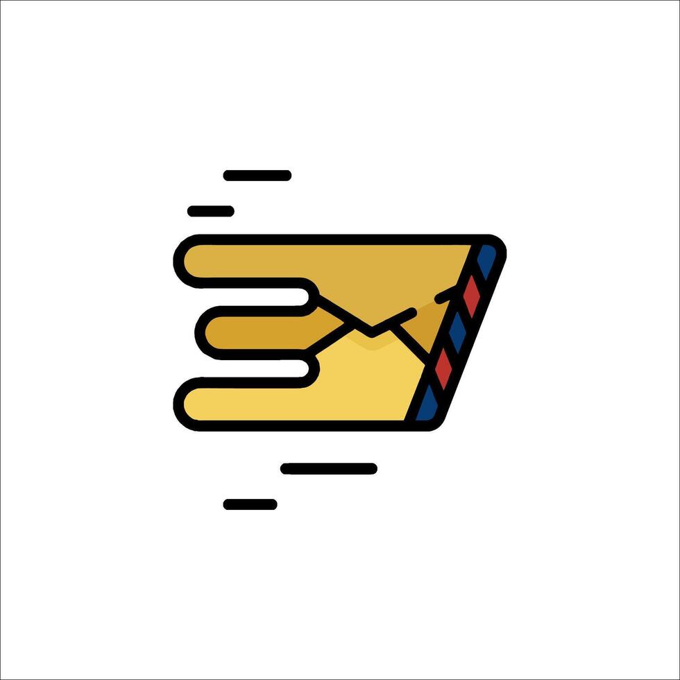 An envelope with a hand holding it open vector