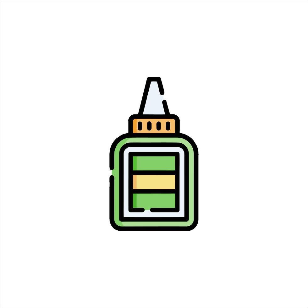 A bottle of glue icon on a white background vector