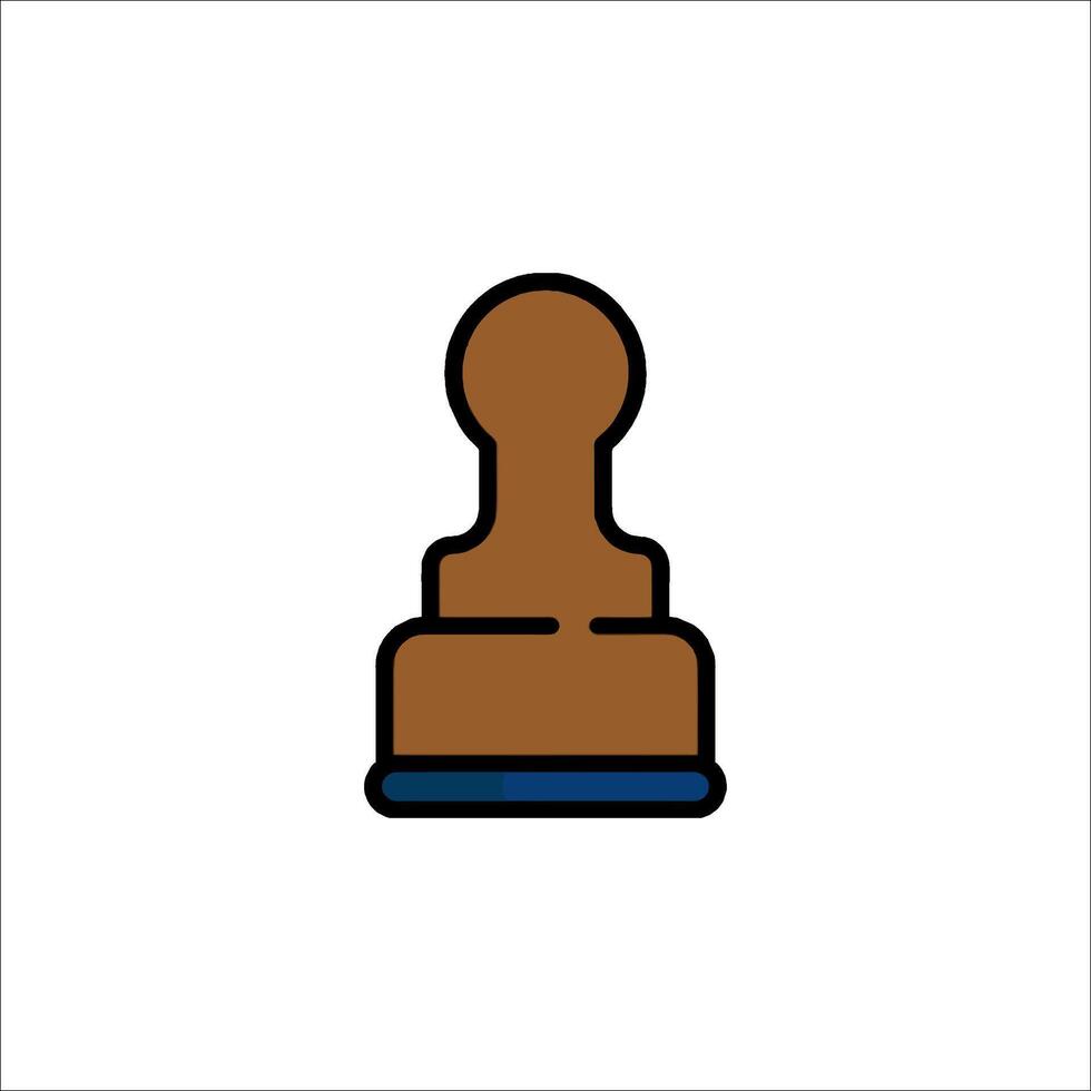 A chess piece icon on a white background vector