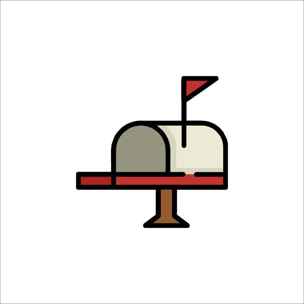 Mailbox icon illustration vector