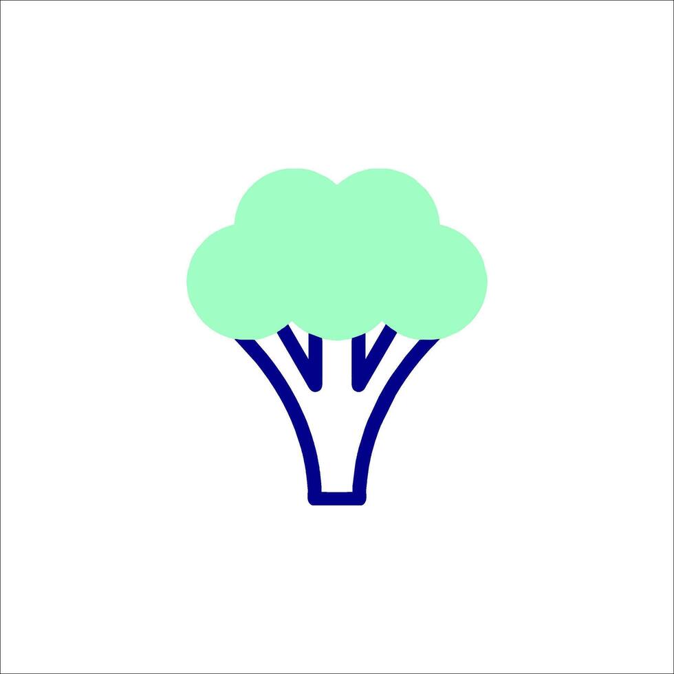Broccoli icon illustration vector
