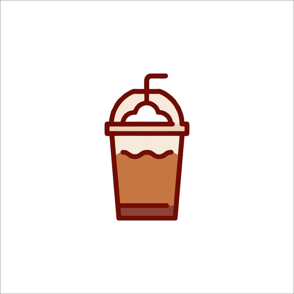Coffee icon in a line style vector