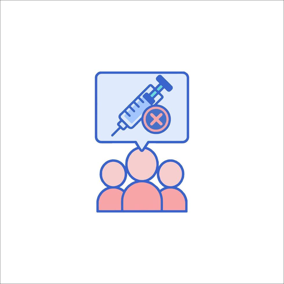 A syringe is shown with a sign that says no vector
