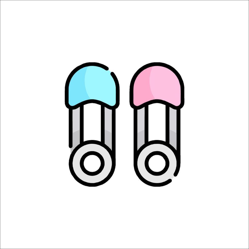 Two pills in a line icon vector