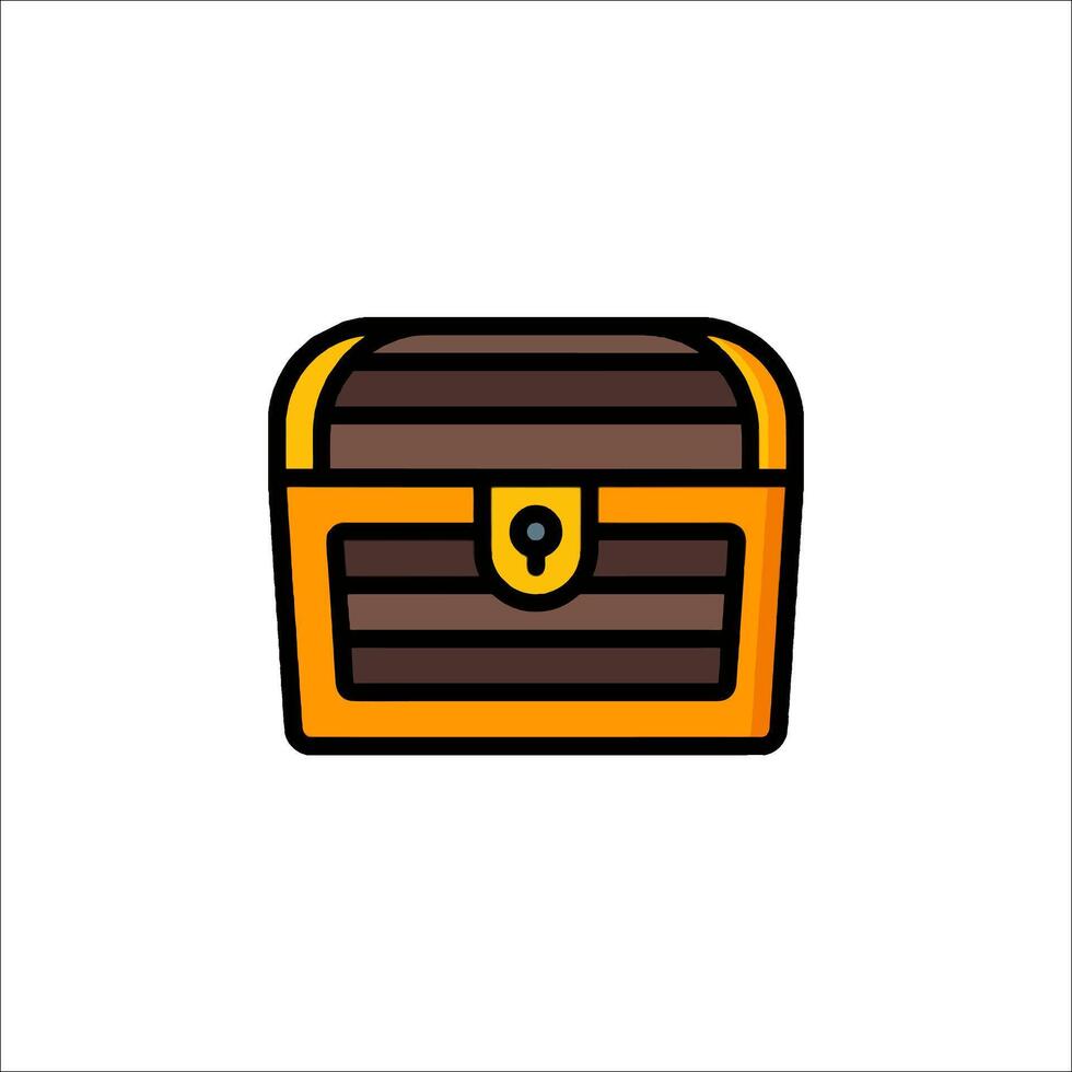 A chest icon on a white background vector