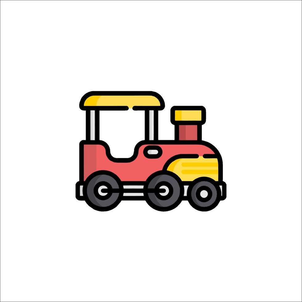 A train icon on a white background vector