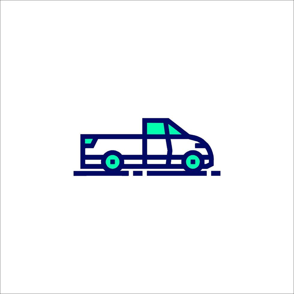 A truck icon on a white background vector