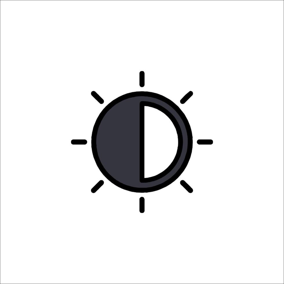 A black and white icon of a clock vector