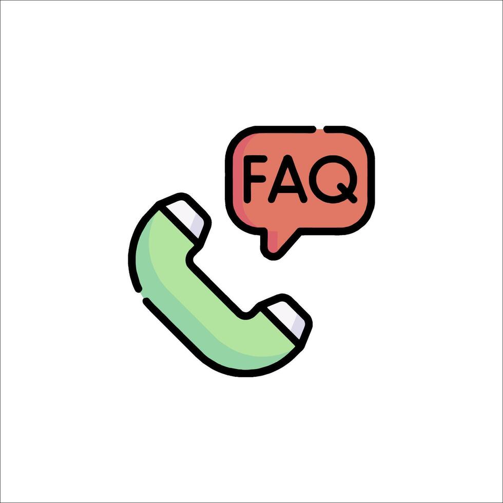 Call icon faq call icon faq call icon faq call icon faq call icon fa vector