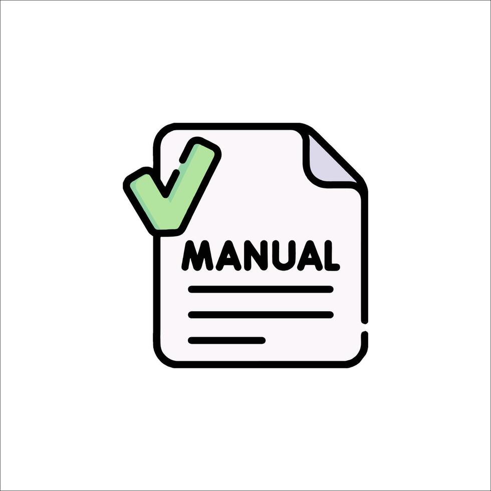 Manual icon illustration vector