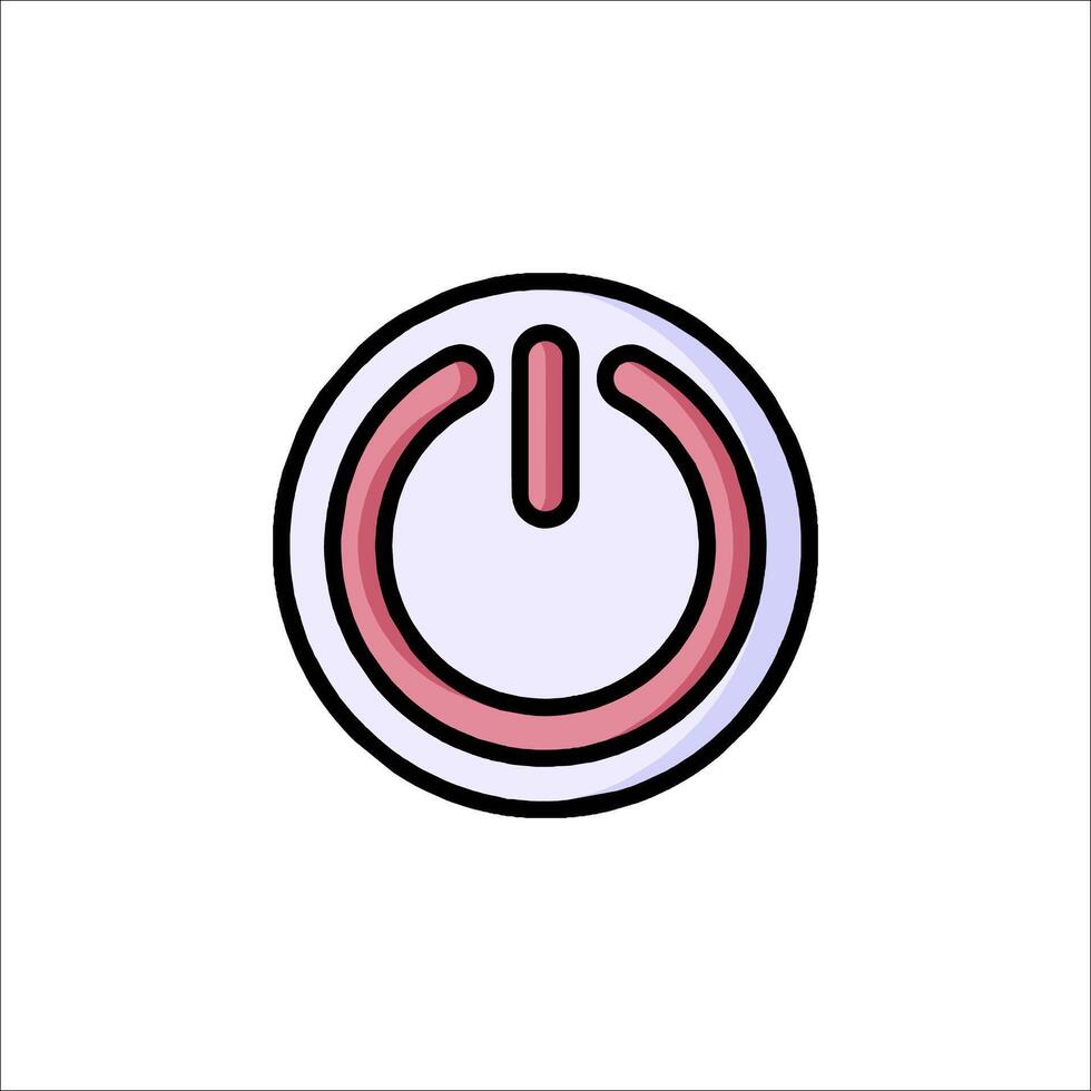 Power button icon illustration vector