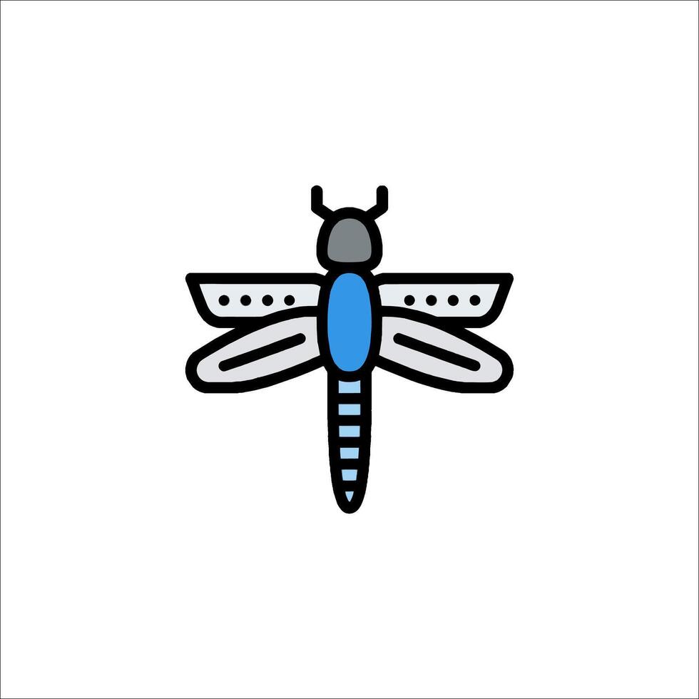 Dragonfly icon illustration vector