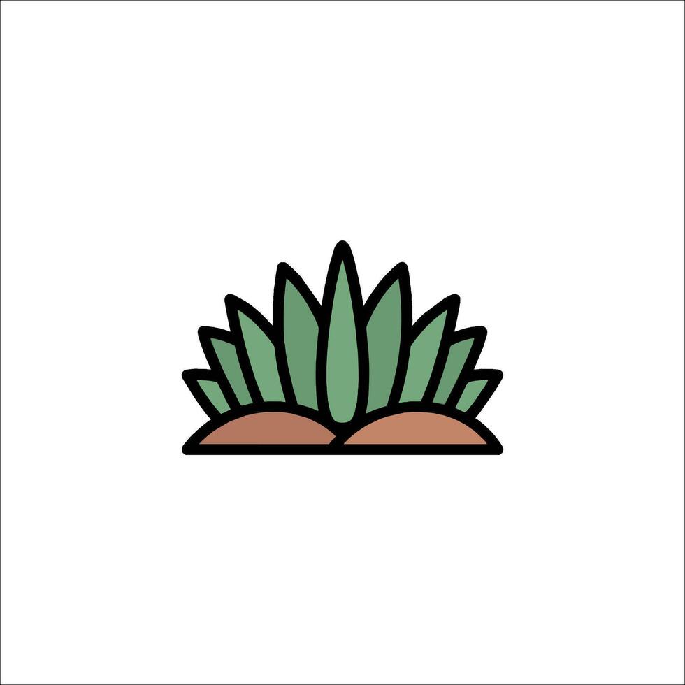 A plant icon on a white background vector