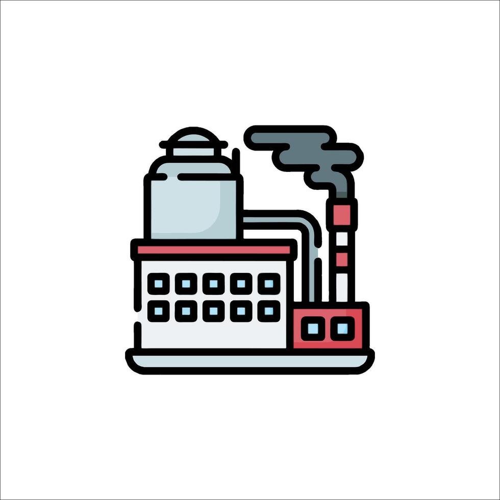 Factory factory icon illustration vector