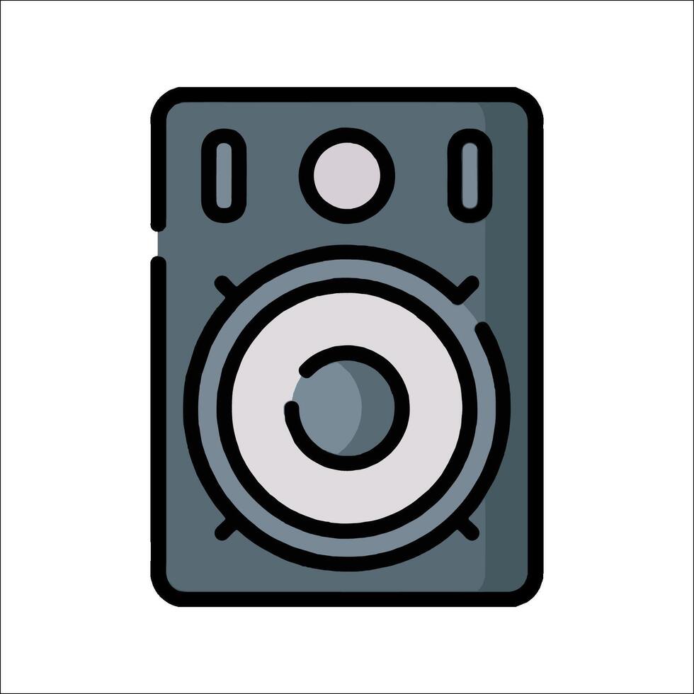 A speaker icon on a white background vector