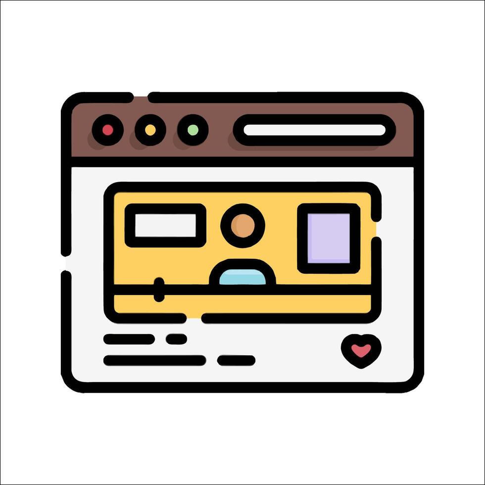 A web page with a yellow and brown background vector