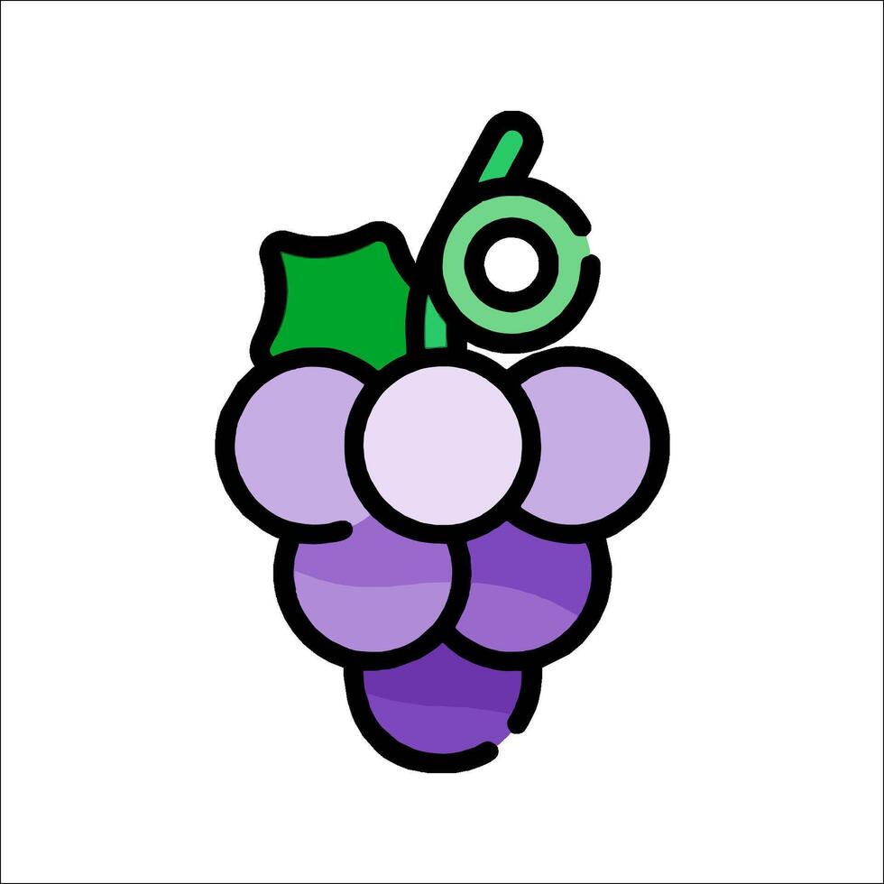 Grapes icon illustration vector