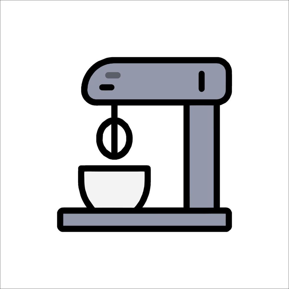 A coffee maker icon on a white background vector