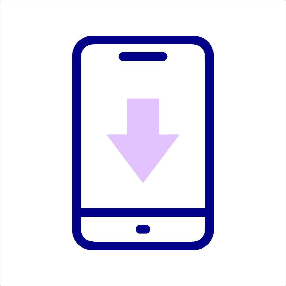 Downloading apps on android vector