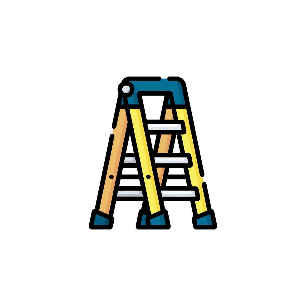 A ladder icon on a white background vector