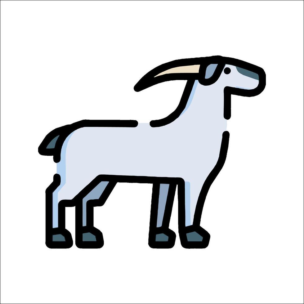 Goat icon illustration vector