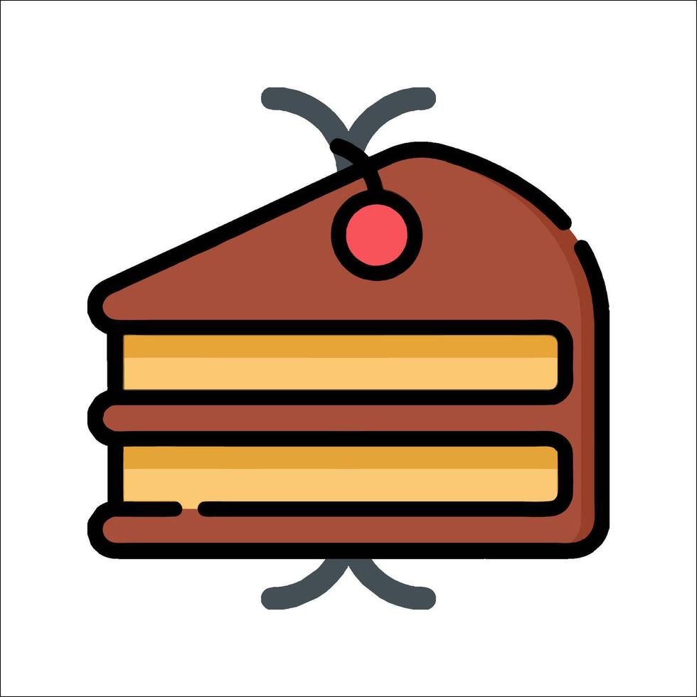 Cake icon illustration vector