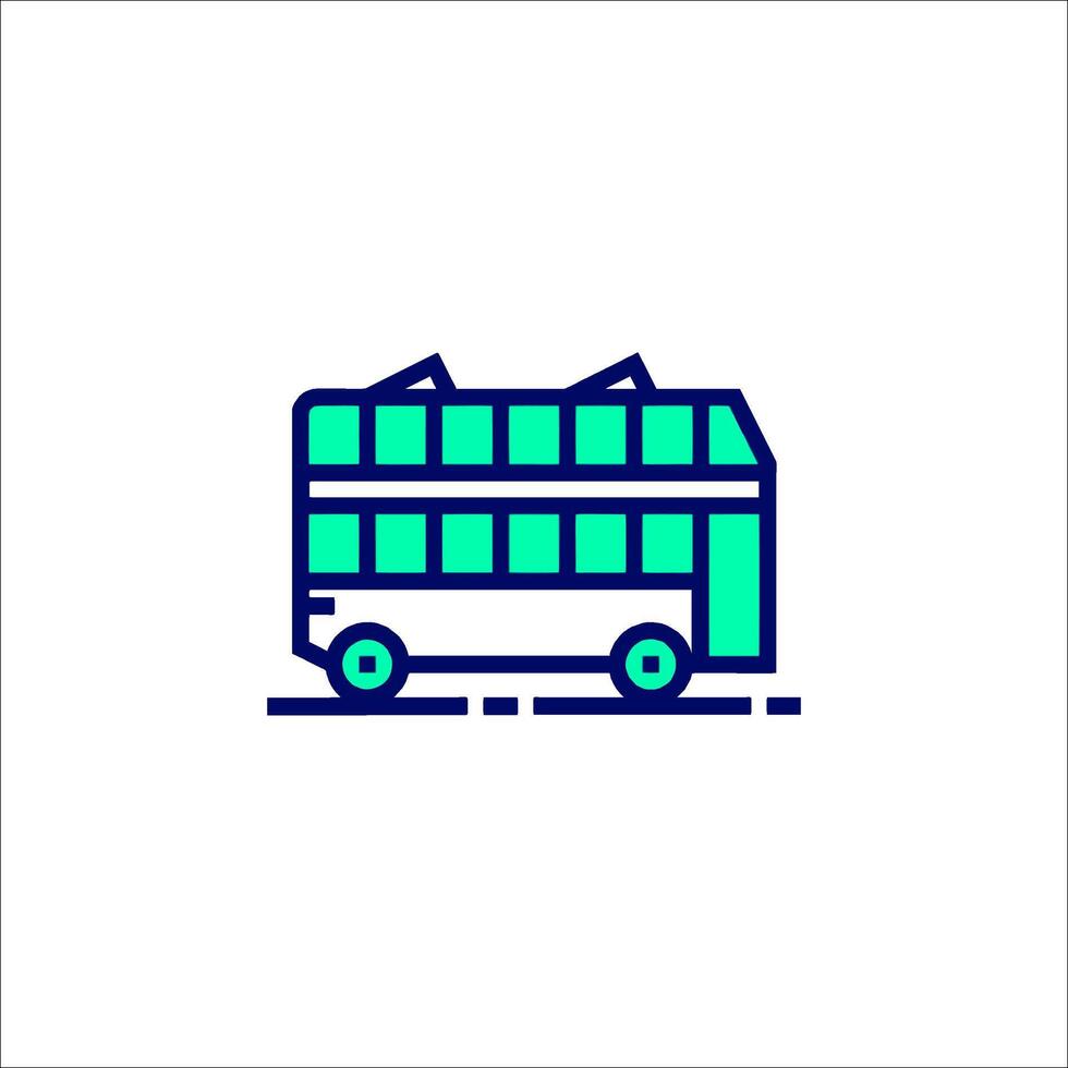 A bus icon on a white background vector