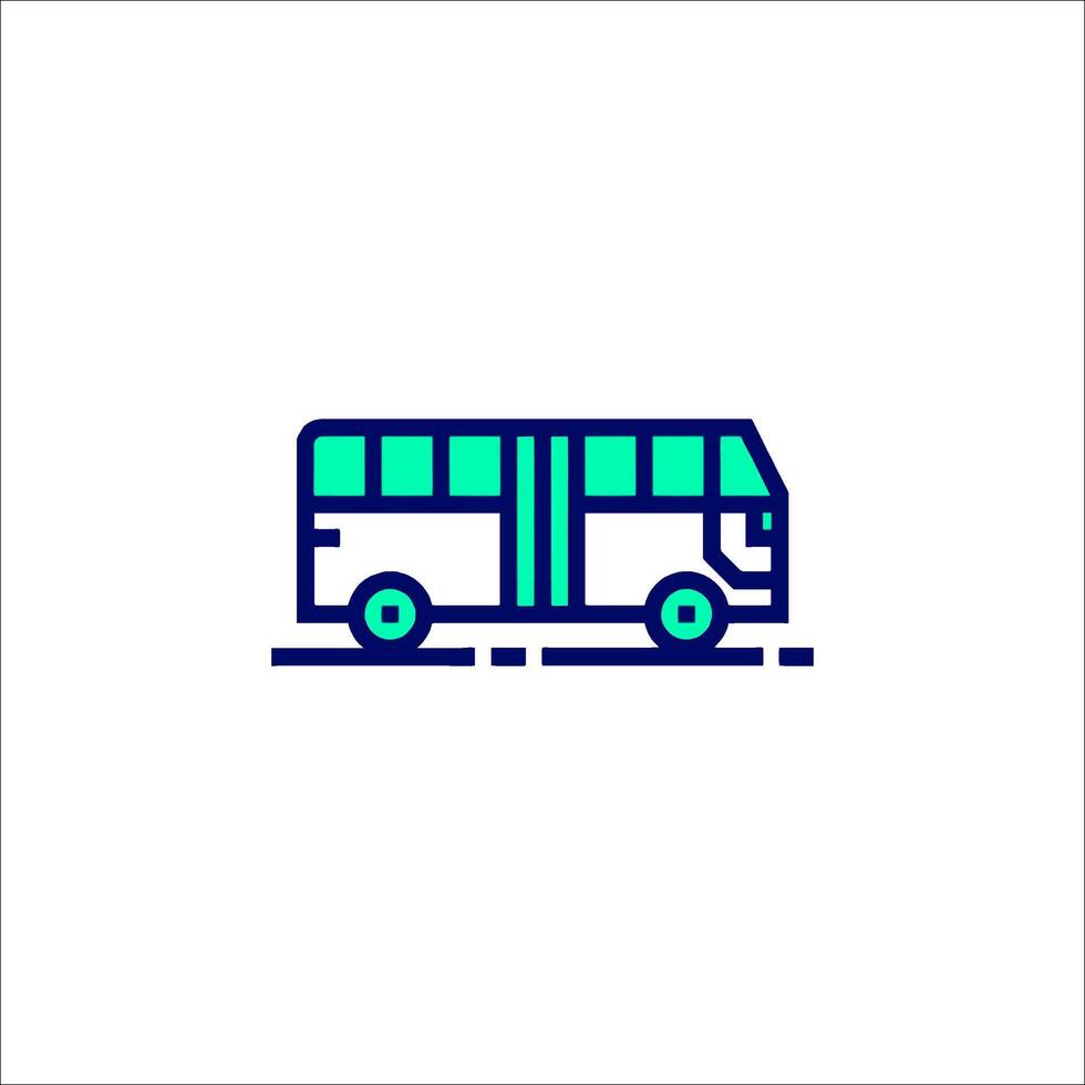 Bus icon, line icon, illustration vector
