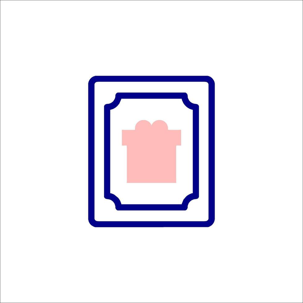 A gift box icon on a white background vector