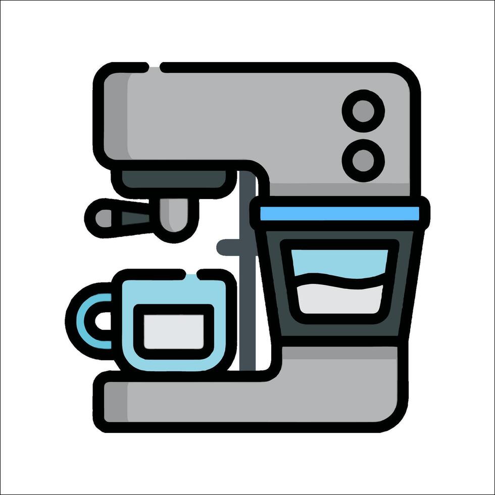 Coffee machine icon illustration vector