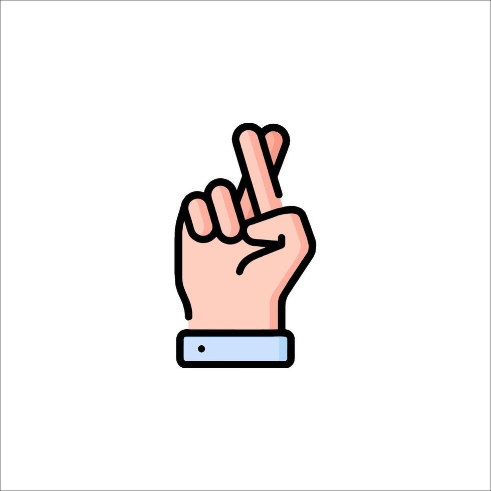 A hand with a peace sign in the middle of it vector