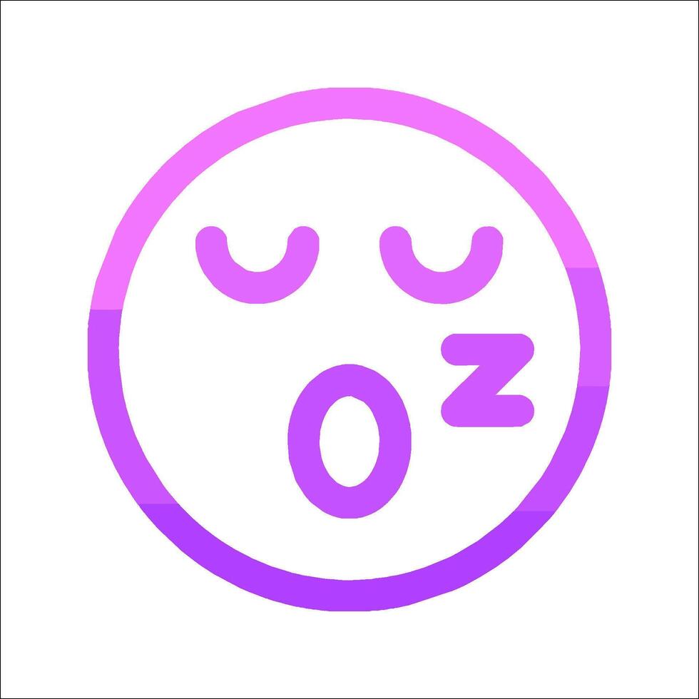 An icon with the word oz in purple and white vector